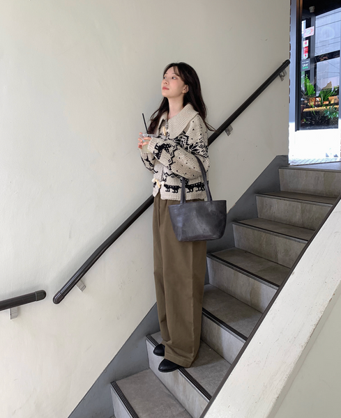 [SLOWAND] # SLOWAMDE Everyday Wide Cotton Pants