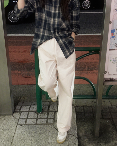 [SLOWAND] # SLOWAMDE Everyday Wide Cotton Pants