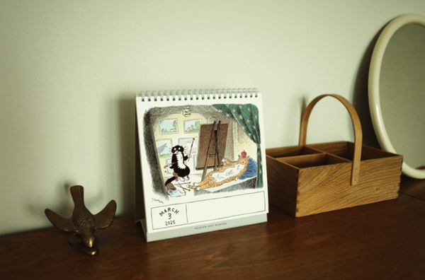 [HUGINN AND MUNINN] 2025 Desk Calendar