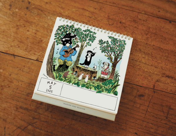 [HUGINN AND MUNINN] 2025 Desk Calendar