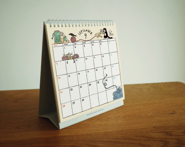 [HUGINN AND MUNINN] 2025 Desk Calendar