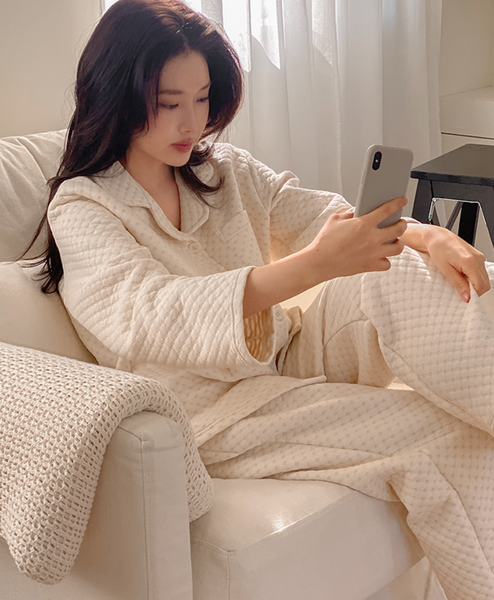 [Juuneedu] Love is Quilted Pyjamas Set