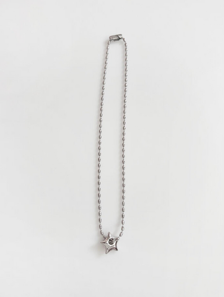 [AUGUST HARMONY] Star Oval Ball Chain Necklace