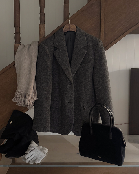 [SLOWAND] # SLOWMADE Mine Thick Wool Mix Jacket Coat