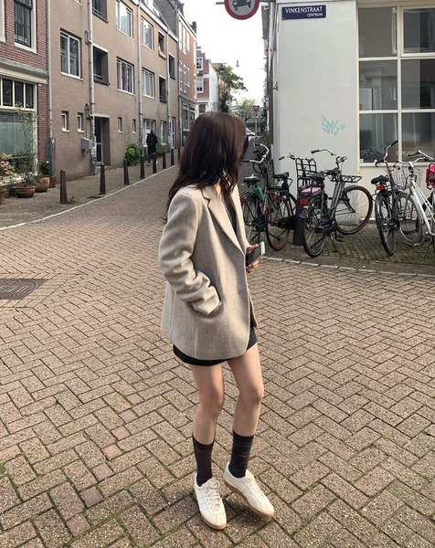 [SLOWAND] # SLOWMADE Mine Thick Wool Mix Jacket Coat