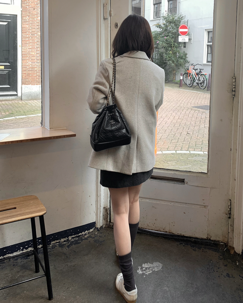 [SLOWAND] # SLOWMADE Mine Thick Wool Mix Jacket Coat