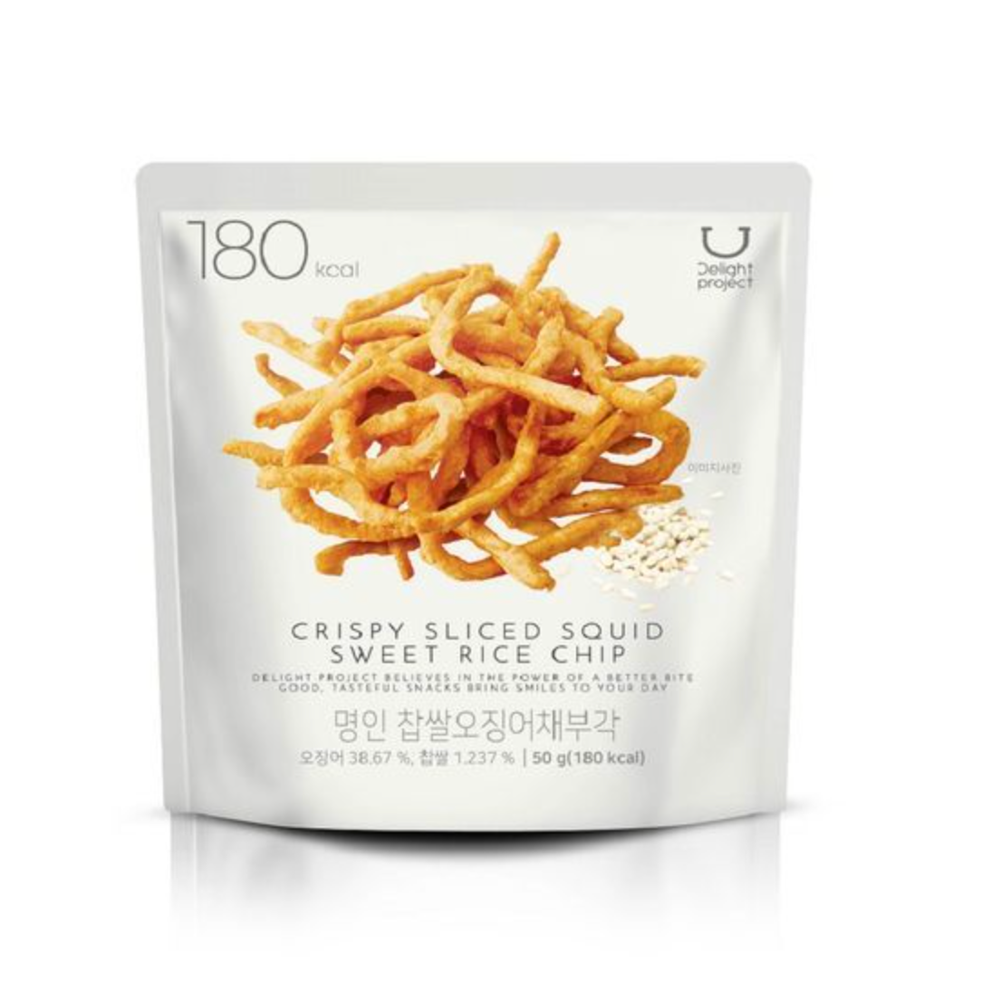 [olive young] Crispy Sliced Squid Sweet Rice Chip 低卡炸魷魚條