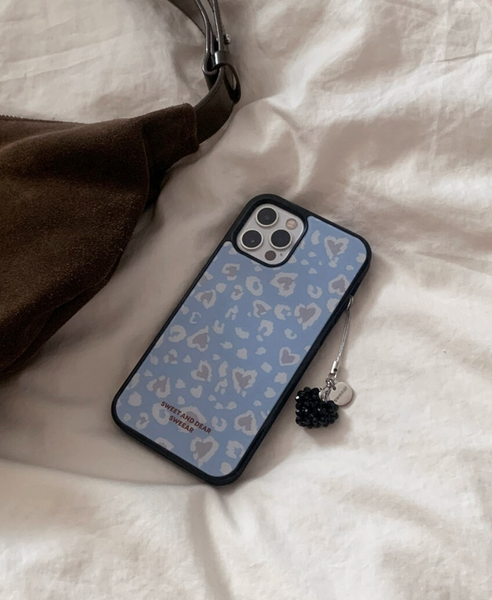 [SWEEAR] Heart Leopard Glass Case (MagSafe)