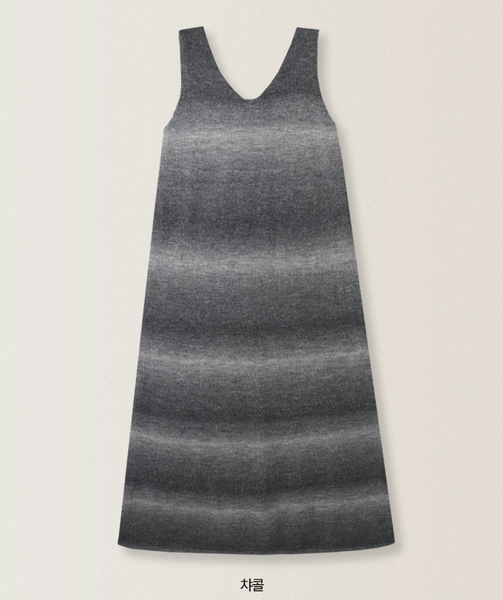 [SLOWAND] Cosage Gradient Knit Dress