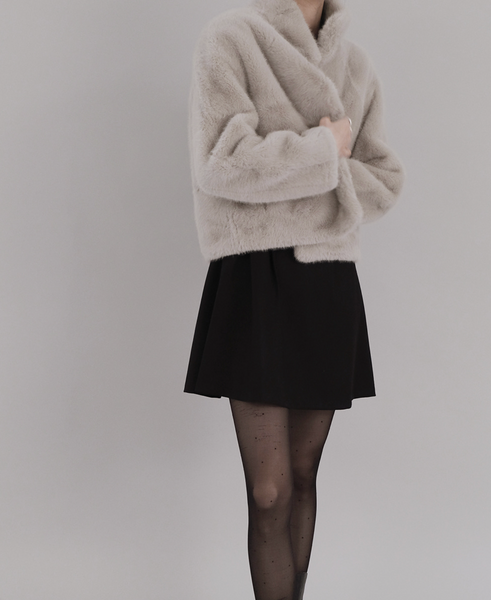 [SLOWAND] Snow Real Soft Fur Jacket