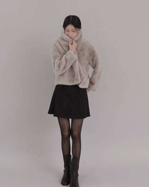 [SLOWAND] Snow Real Soft Fur Jacket