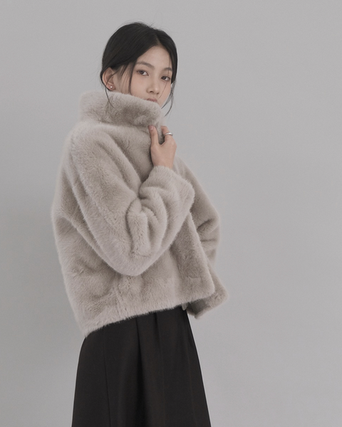 [SLOWAND] Snow Real Soft Fur Jacket