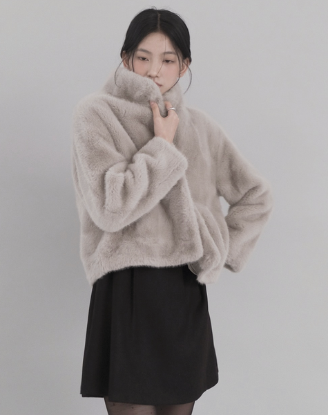 [SLOWAND] Snow Real Soft Fur Jacket