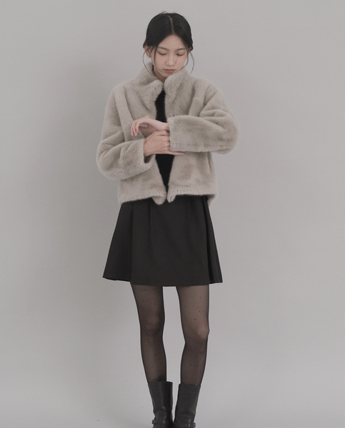 [SLOWAND] Snow Real Soft Fur Jacket