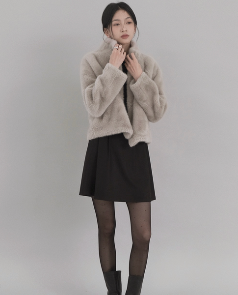 [SLOWAND] Snow Real Soft Fur Jacket