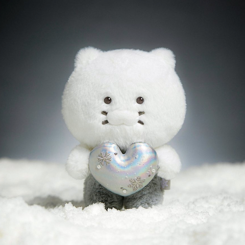 [Kakao Friends] White Silver Snowflake Heart Doll Choonsik