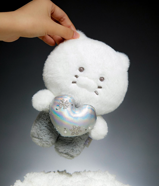 [Kakao Friends] White Silver Snowflake Heart Doll Choonsik