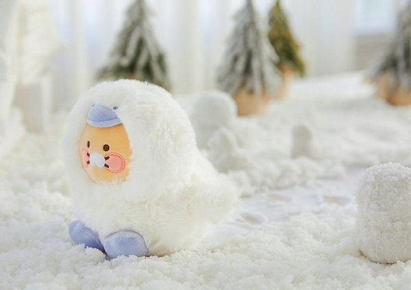 [Kakao Friends] White Edition Snowflake Mini Doll Choonsik