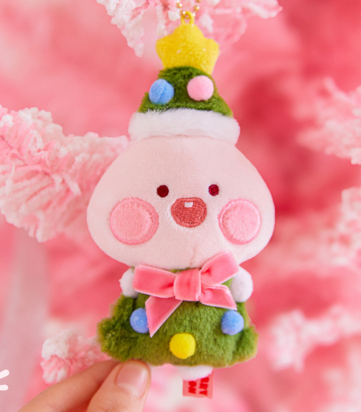 [Kakao Friends] Merry Choon Christmas Tree Keyring Doll Little Apeach