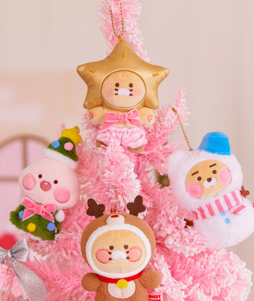 [Kakao Friends] Merry Choon Christmas Tree Keyring Doll Little Apeach