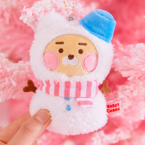 [Kakao Friends] Merry Choon Christmas Snowman Keyring Doll Little Ryan