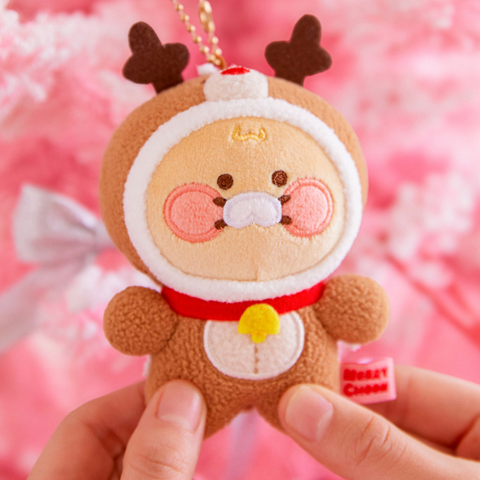 [Kakao Friends] Merry Choon Christmas Rudolph Keyring Doll Baby Choonsik