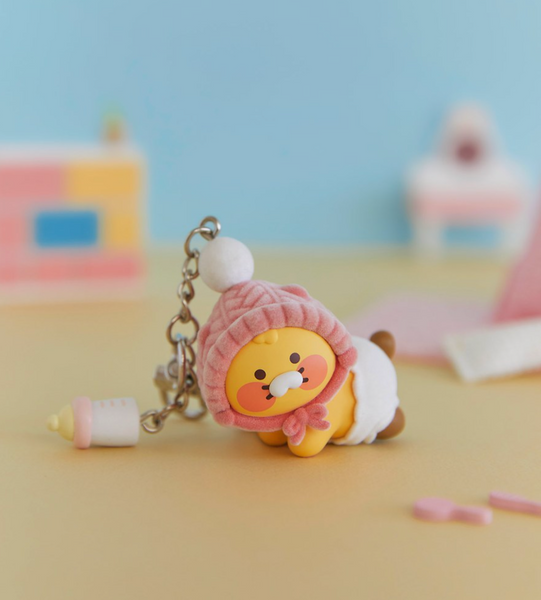 [Kakao Friends] Figure Keyring Pink Hat Baby Choonsik