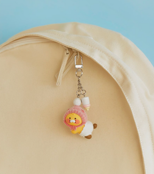 [Kakao Friends] Figure Keyring Pink Hat Baby Choonsik