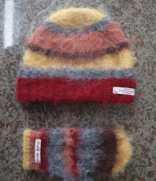 [Rockfish Weatherwear] STRIPE SHAGGY BEANIE