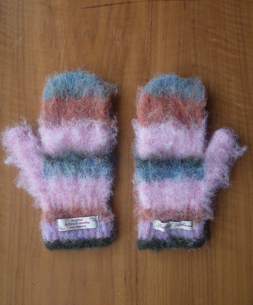 [Rockfish Weatherwear] STRIPE SHAGGY MITTENS