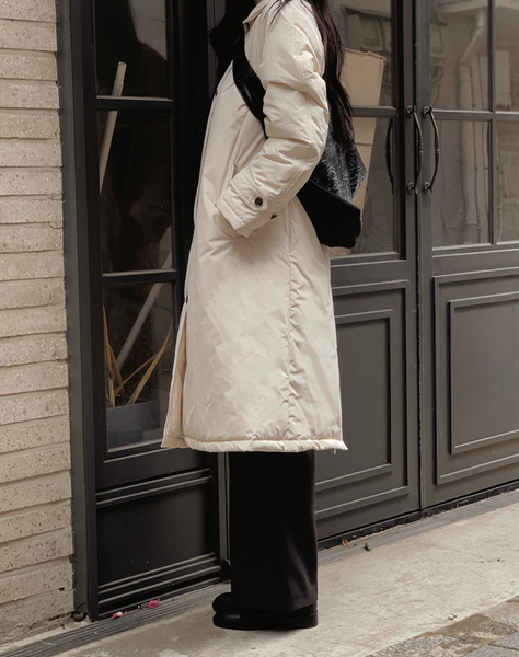 [SLOWAND] # SLOWMADE Belted Duck-Down Padded Coat