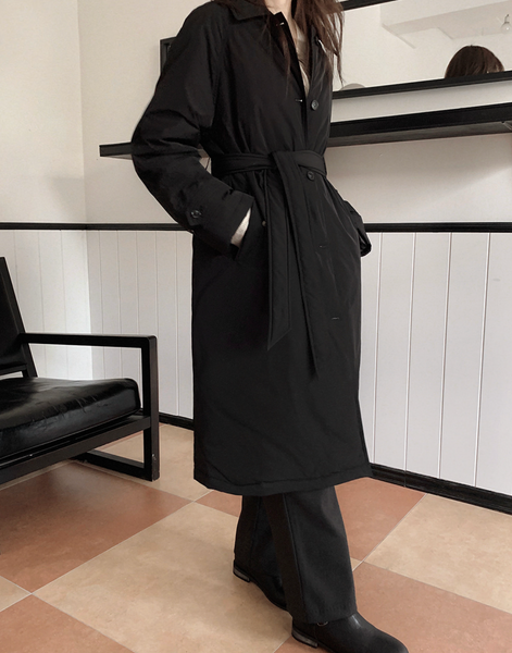 [SLOWAND] # SLOWMADE Belted Duck-Down Padded Coat