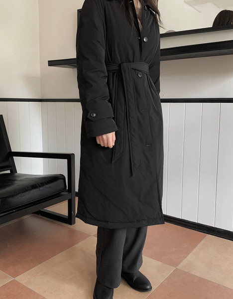 [SLOWAND] # SLOWMADE Belted Duck-Down Padded Coat