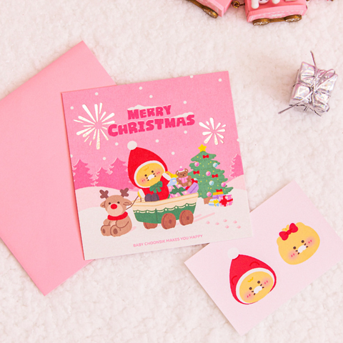 [Kakao Friends] Merry Choon Christmas Card Set