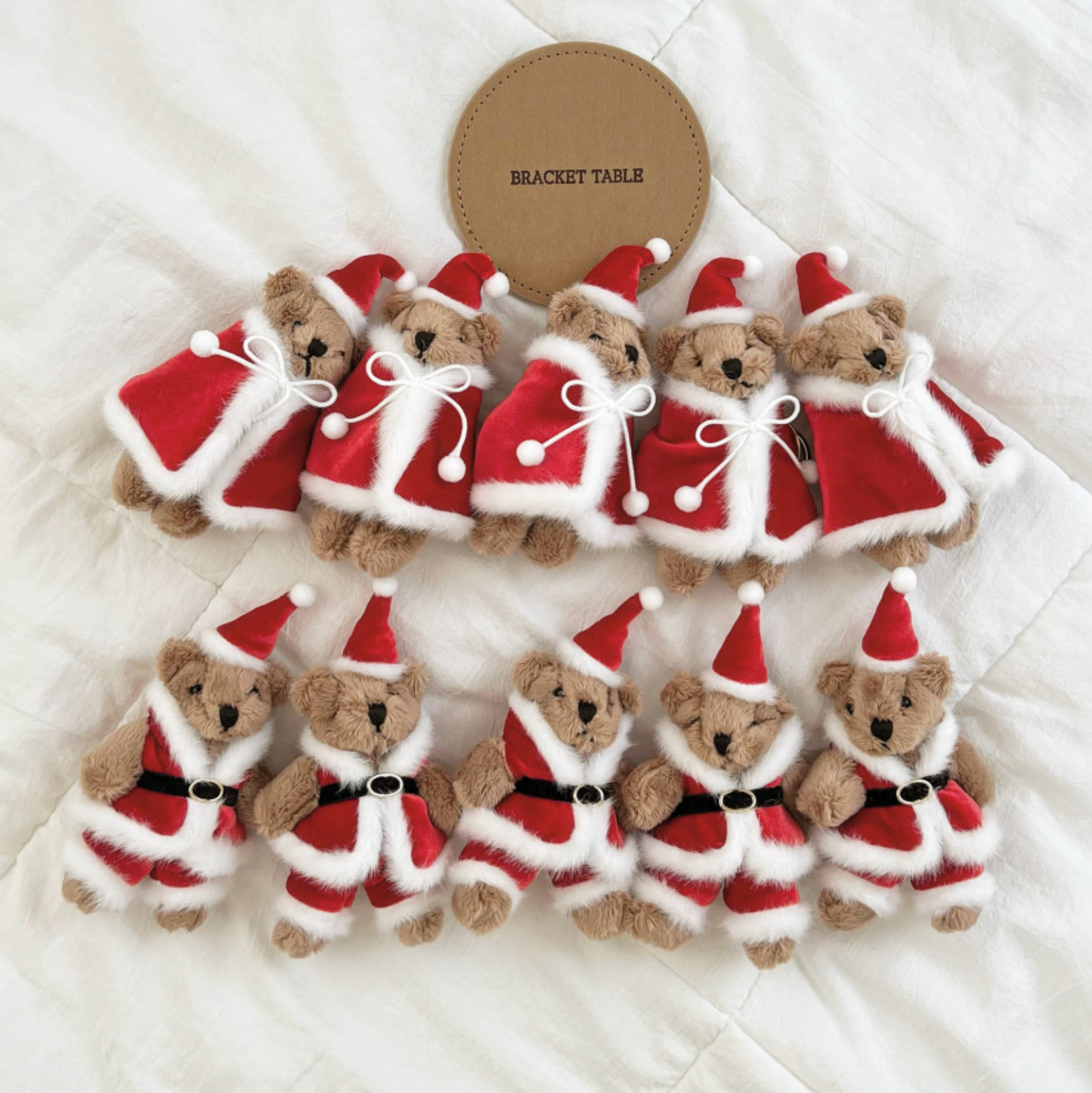 [Bracket Table] Santa Bear Keyring