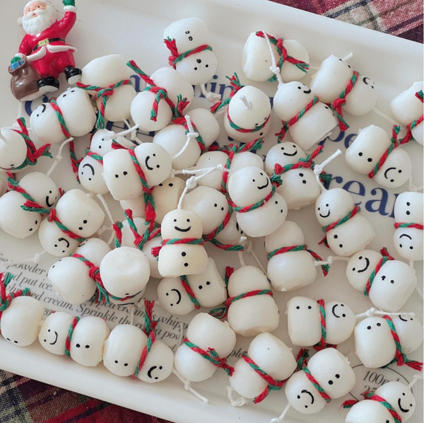 [S_Log] Super Mini Snowman Christmas Candle