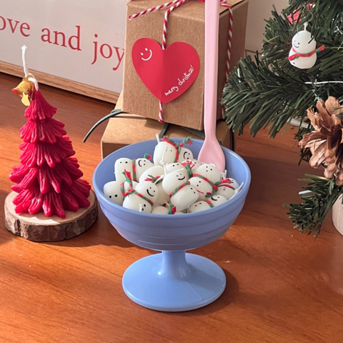 [S_Log] Super Mini Snowman Christmas Candle