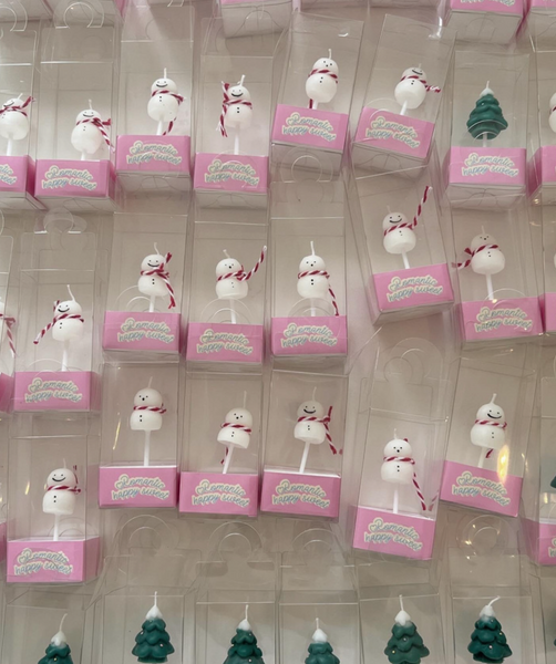 [S_Log] Mini Snowman Cake Candle