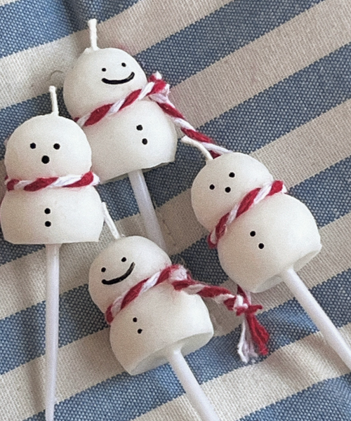 [S_Log] Mini Snowman Cake Candle