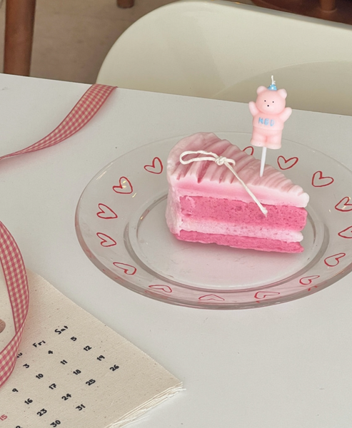 [S_Log] HBD Bear Cake Candle