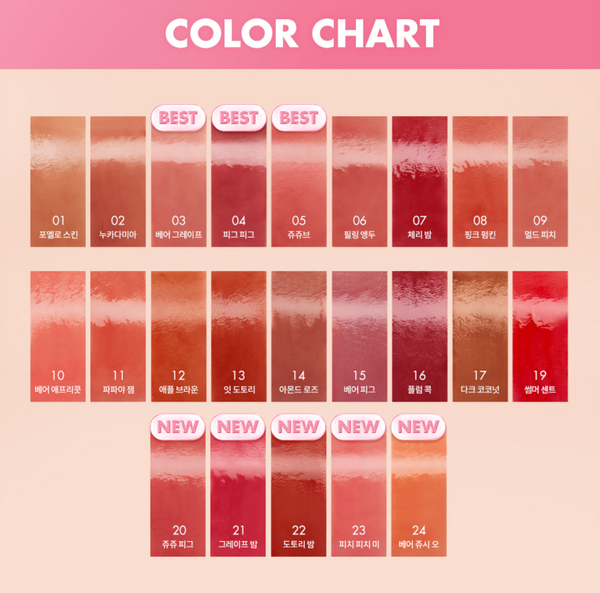 [romand] Juicy Lasting Tint (23Types)