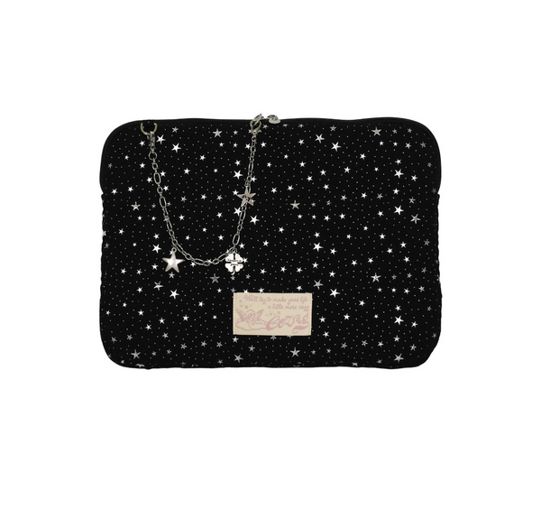 [COZING] Star Chain Notebook Pouch Black