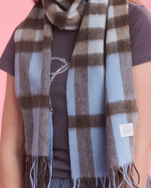 [engbrox] Soft Check Wool Muffler (3Colours)