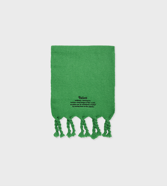 [Fallett] Oversized Story Logo Muffler Green