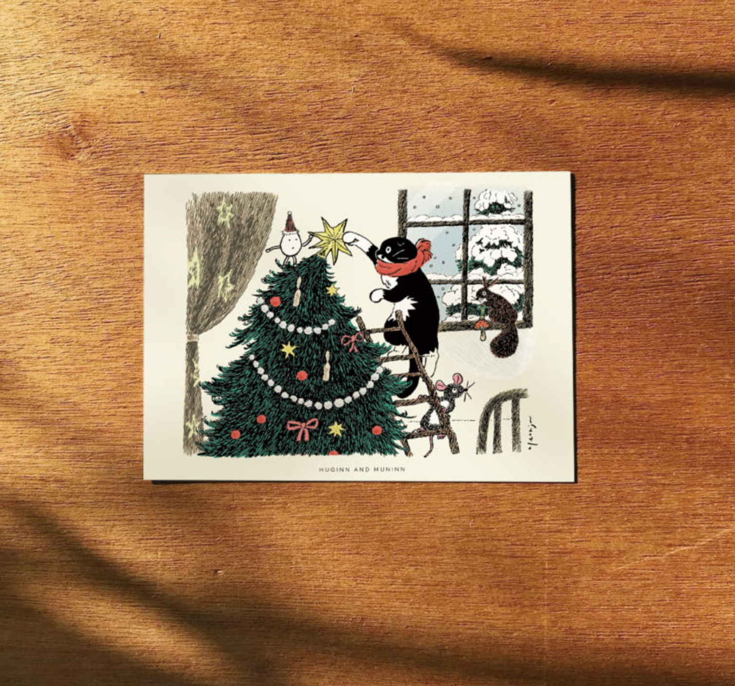 [HUGINN AND MUNINN] Drawing Card - Merry Christmas