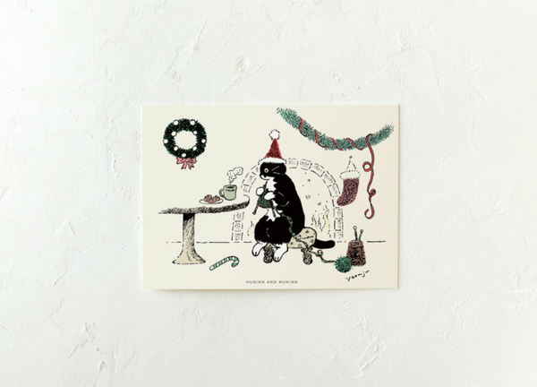 [HUGINN AND MUNINN] Drawing Card - Knitting Christmas