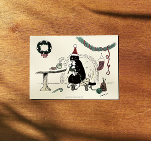 [HUGINN AND MUNINN] Drawing Card - Knitting Christmas