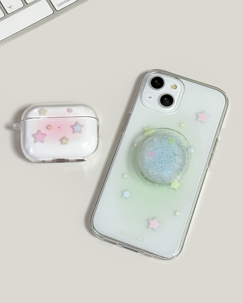 [monani studio] Pastel Star Jelly Hard Case