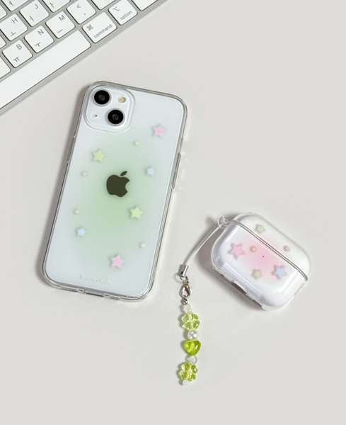 [monani studio] Pastel Star Jelly Hard Case