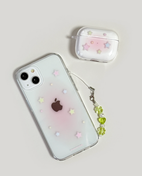 [monani studio] Pastel Star Jelly Hard Case